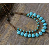 COLLIER EN AMAZONITE